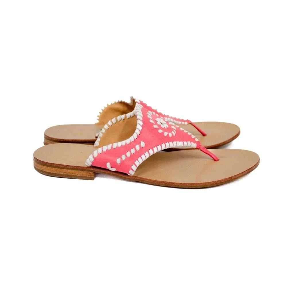 Jack Rodgers Leather Sandals Women's Size 9.5